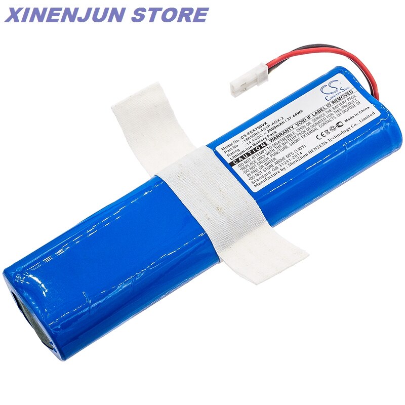 Robot Vacuum Cleaner Battery 14.4V/2600mAh 18650B4-4S1P-AGX-2 for ILIFE V3s Pro,V50,V5s Pro,V8s,X750,ZACO V3,V40,V5s Pro,V5x