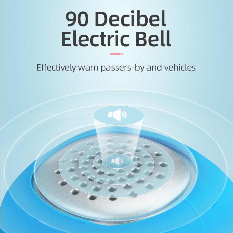 Timbre eléctrico ROCKBROS para bicicleta de montaña, accesorios para manillar, carcasa de Gel de sílice, 90dB