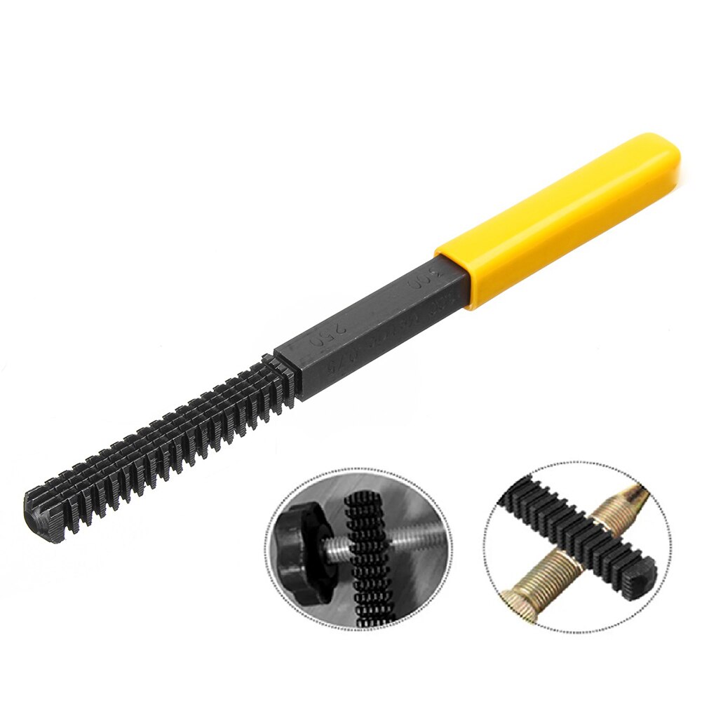Thread Repair Restoration File for Riders Mechanics Pipe Bolt Teeth Correction Restoration Hand Tool