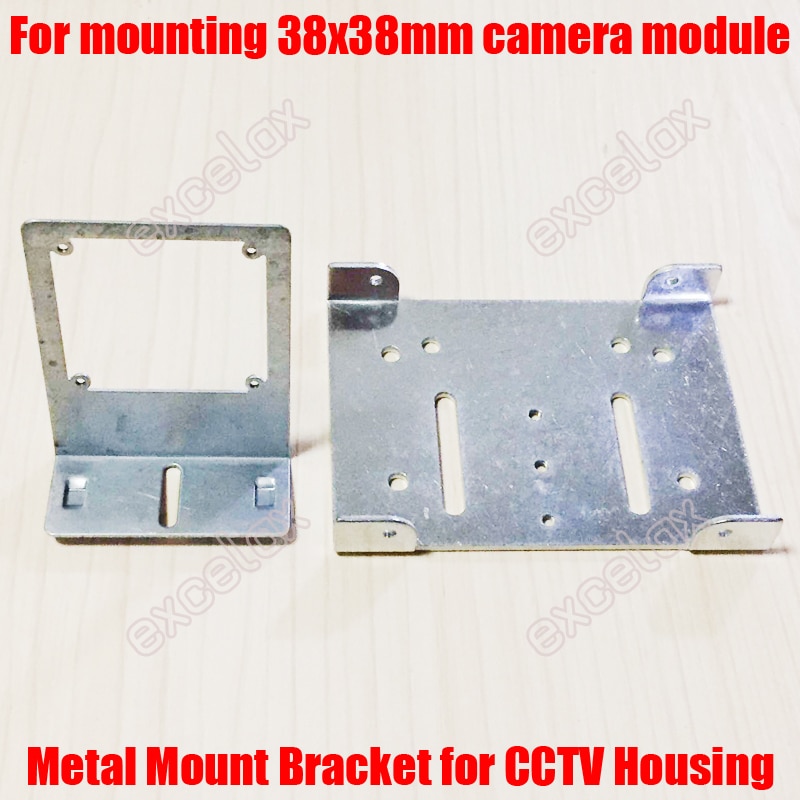 2PCS/Lot Metal Plate Bracket Support for Mounting 38x38mm Camera Module Board to Side Open CCTV Camera Housing Enclosure