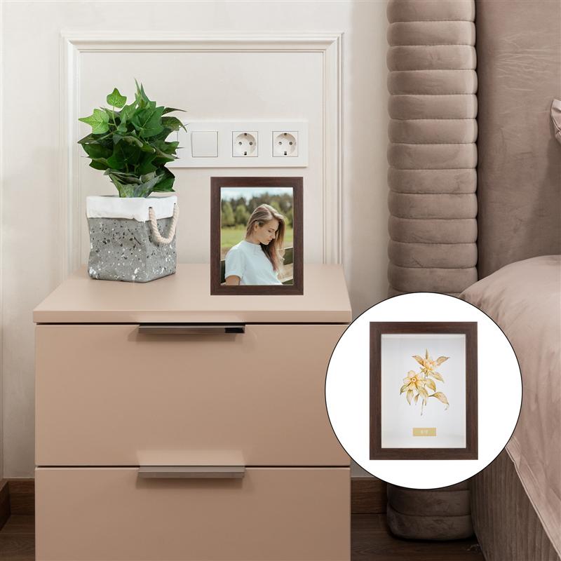 10 Inch/8 Inch /7 Inch Shadow Box Photo Frame Wooden Photo Frame Display Case For Display Keepsakes Photo Dried Flowers