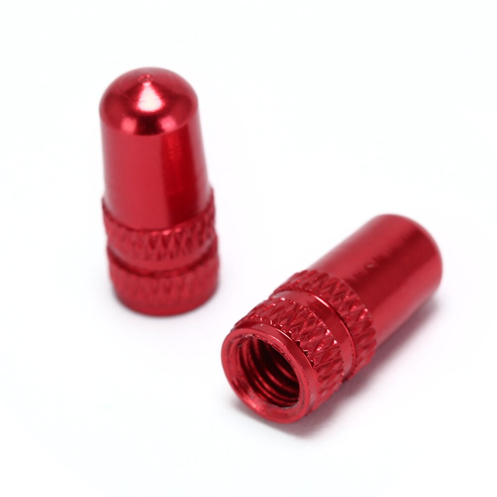 Fiets fiets mtb presta velg bandpen ventieldopjes stofhoes fietsaccessoires 2 stuks/partij: Rood