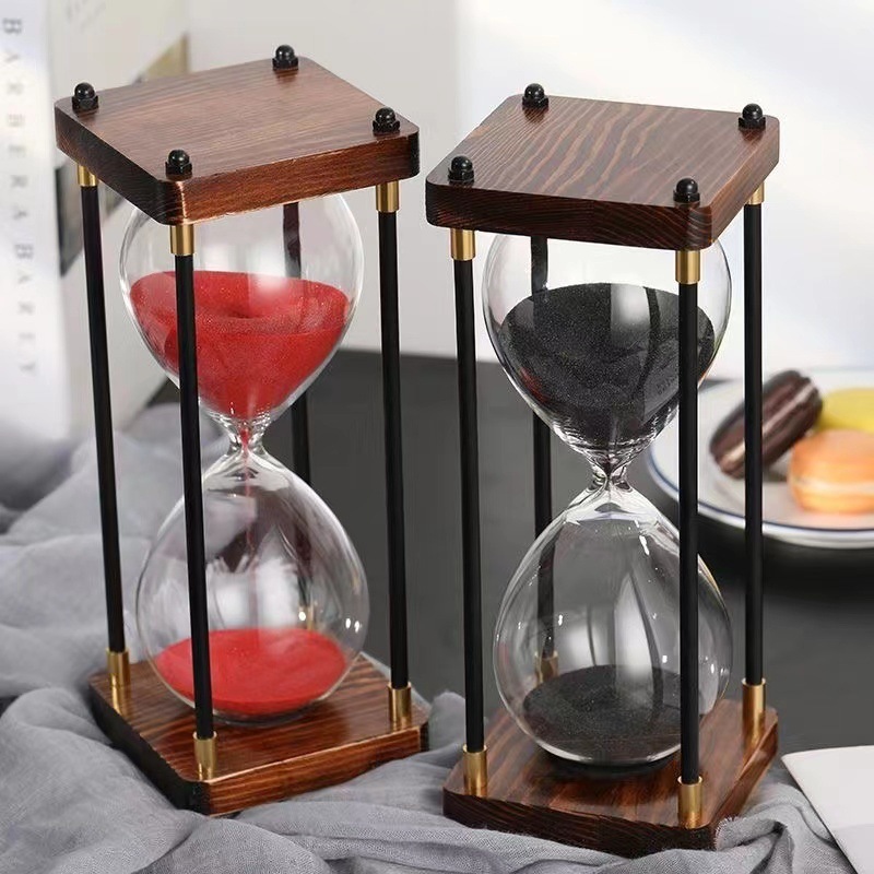 Minuterie sablier 30/45/60 minutes, outil de gestion du temps pour cuisine, bureau, décoration de la maison