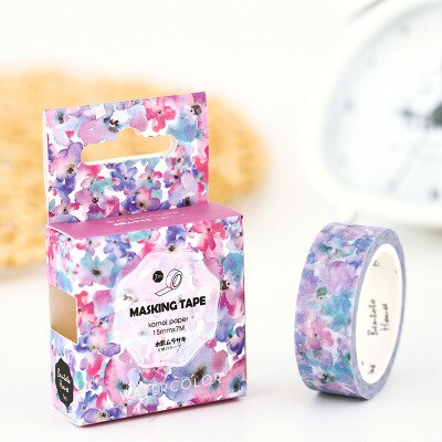 Small Thin 1Pcs Washi Tape 2M*1.5CM Paper DIY Planner Masking Tape Adhesive Tapes Stickers Decorative Stationery Tapes: 228