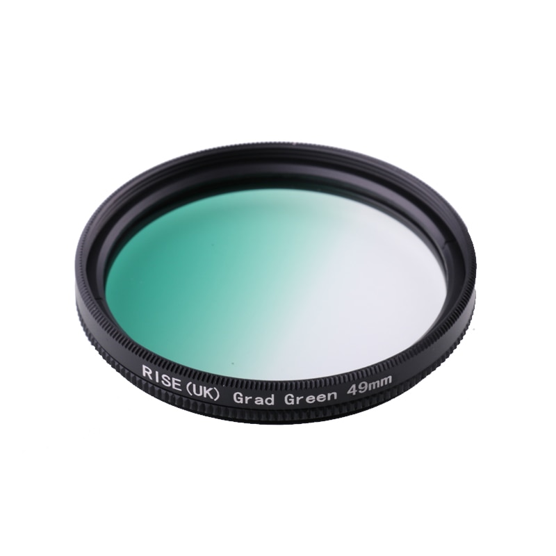 Camera Filters Gradual 49 mm Color Filters for brown Orange Pink Red Yellow Grey Blue Green Purple For DSLR Camera: Gradual green