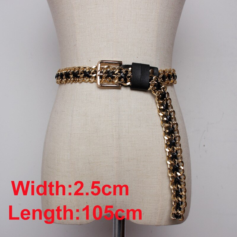 Cetiri Vrouwen Mode Metalen Heup Ketting Riem Elegante Goud Zilver Franjes Ring Taille Keten Kleding Riemen: Style 9