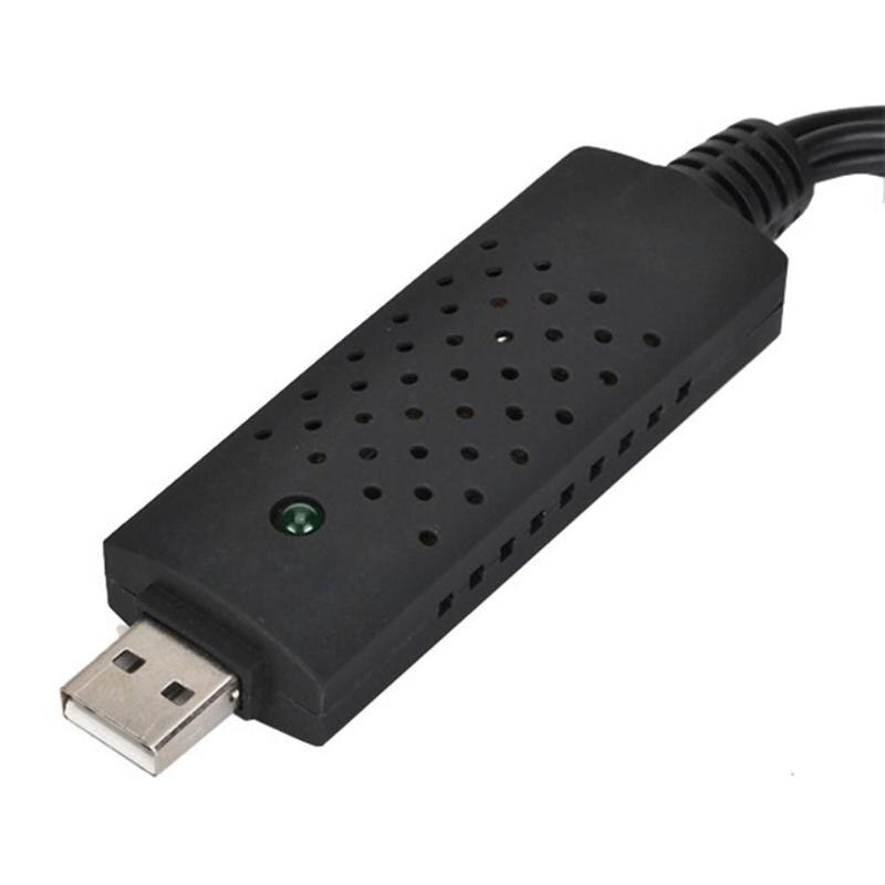 USB 2,0 Easycap captura 1 vía vídeo TV DVD VHS Audio Captura tarjeta adaptadora