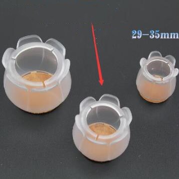 8 Stck Möbel Tisch Stuhl Bein Boden Füße Deckel Startseite Schutz transparent 5 größen: 29-35mm