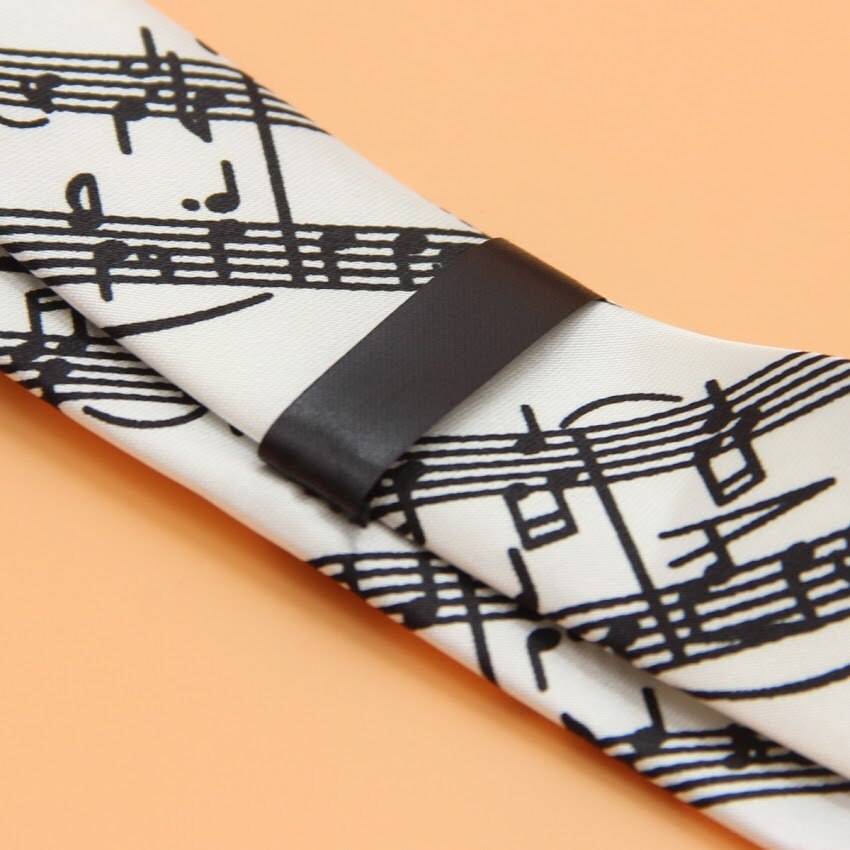 5cm Personality Mens Ties Piano Music Neckties Plaid Slim Tie Business Striped Tie For Male