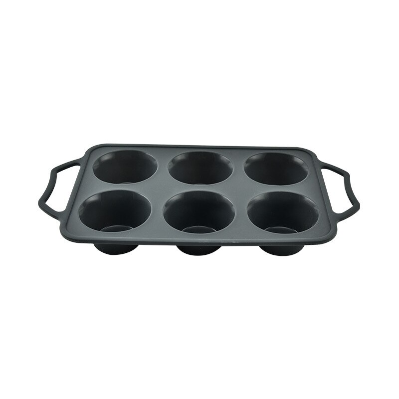 Silicone Cake Mold Bakeware Set Food Tray Baking Tools Various Shapes 6 Hole Muffin Cups Pot Cake Mould Cake Tools: 2