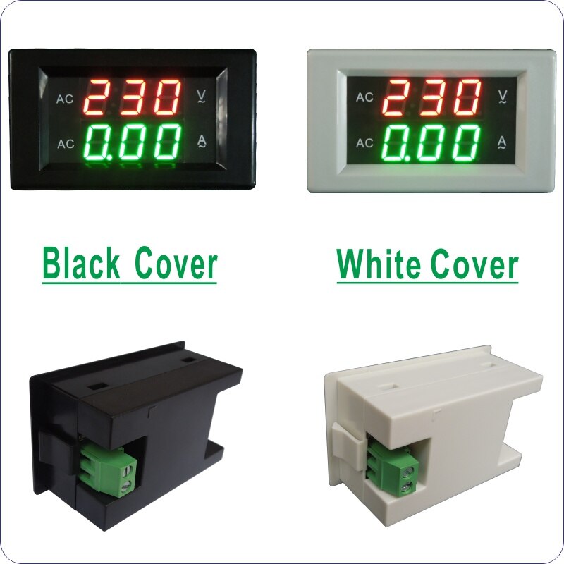 LED Volt Amp Panel Meter AC 0-500 V 100A AC Voltage stroom Meter voor Eenfase Variac Ampere Meter Digitale Voltmeter ampèremeter