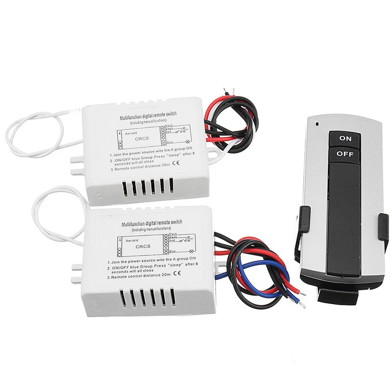 1 Way ON/OFF Lamp Light Digital Switch Dual Button Wireless Remote Control 240V Best Price