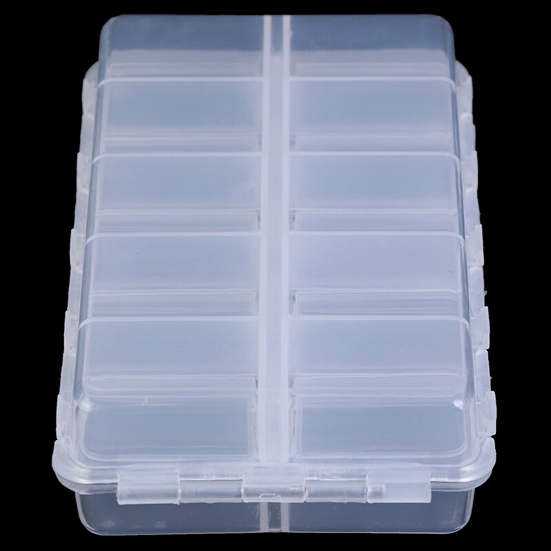 16.6*9.7*4.1cm Plastic 20 Compartments Fishing Tackle Box for Fishing Lures Baits Hooks Storage Case