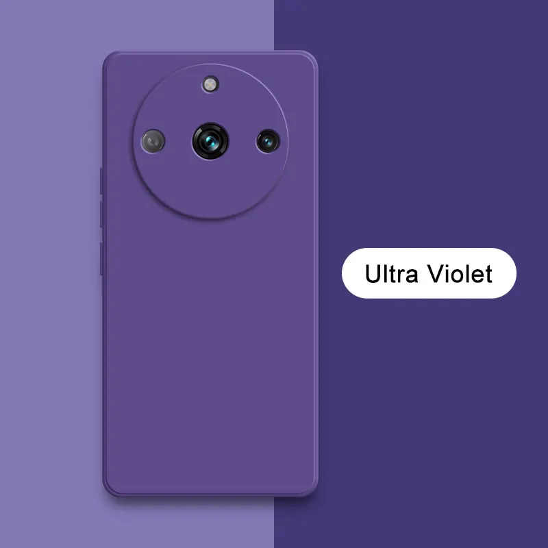 Custodia originale quadrata in silicone liquido per realme 11 pro plus 5g , custodia protettiva morbida 360 per telefono realme 11 11 pro: Neoprene / Lavanda