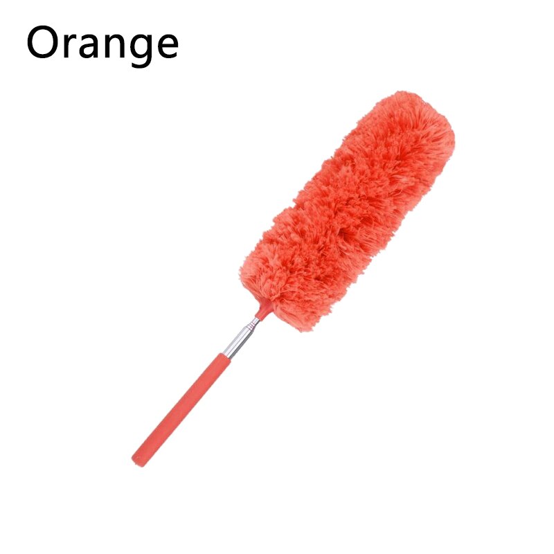 Praktisk blød mikrofiber duster børste støvrenser anti støv børste hjem air-condition bil møbler rengøring værktøj husholdning: Orange
