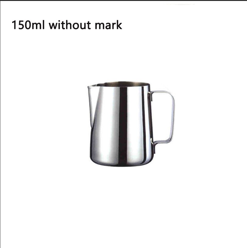 Keuken Rvs Melk Opschuimen Jug Espresso Koffie Pitcher Barista Craft Koffie Latte Melk Opschuimen Werper Koffie Tool: 150ml without mark