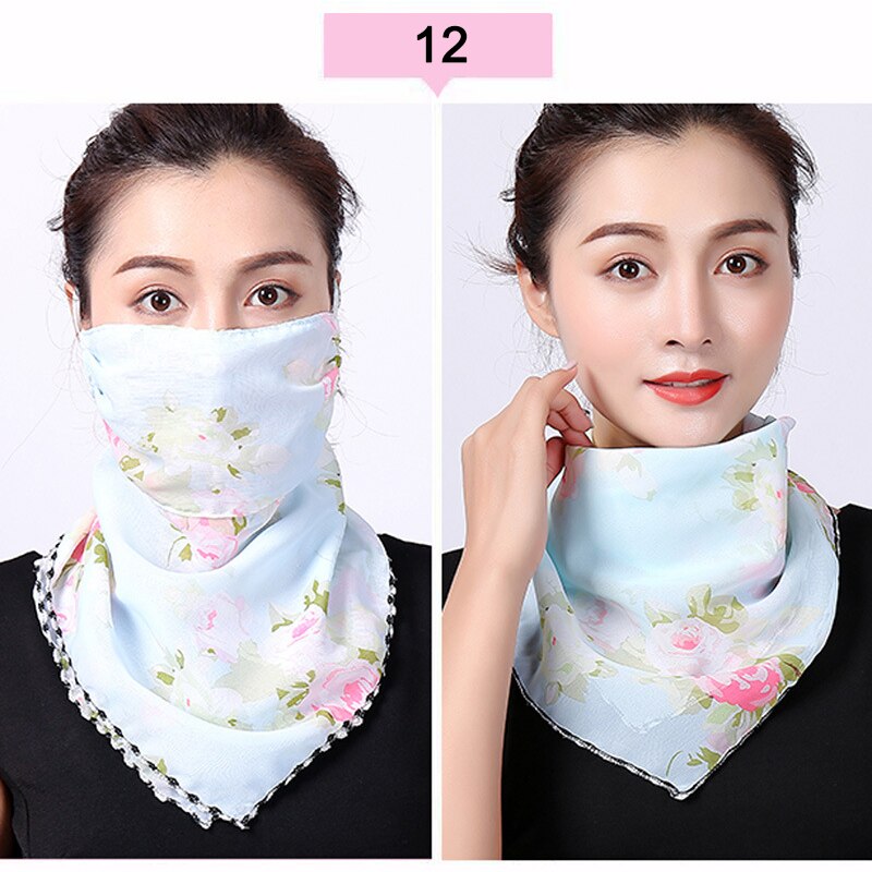 Écharpe Protection UV pour femmes | Couvre-visage, Protection UV respirant avec corde d'oreille ajustable pour femmes en plein air vj: 12