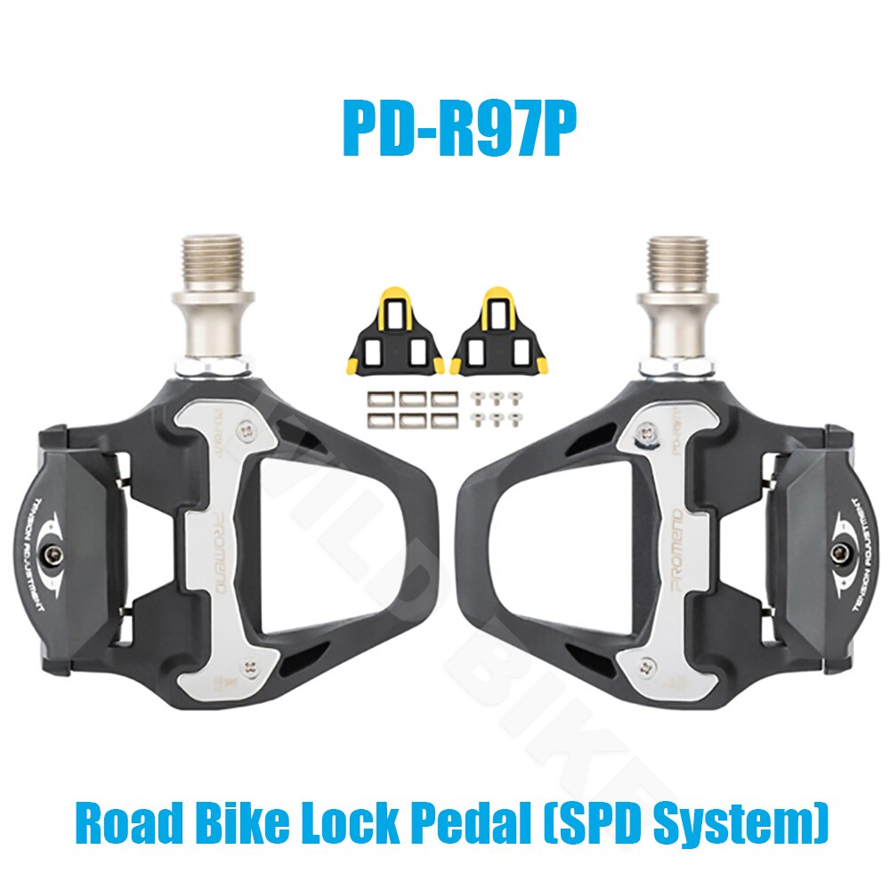 Promend Originele Professionele Racefiets Zelfsluitende Pedaal Met SPD-SL Racefiets Locking Plaat Compatibel Met Meer Schoenen: PD-R97P