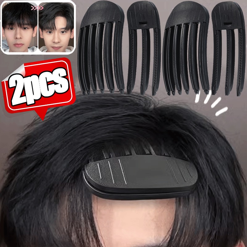 1/2 Stuks Eenvoudige Pluizige Haarwortels Clips Geen Warmte Hoge Vertex Haar Krultang Styling Pluizigheid Vrouwen Mannen volume Wind Beeldhouwen Kam