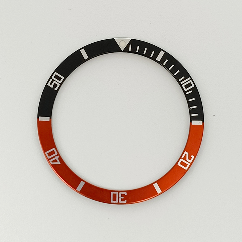 38mm Aluminum Watch Bezel Insert Fits SKX007 SKX009 SRPD Watch Case NH36 NH35 Movement Men's Watch Modifed Upgrade Parts: Brass