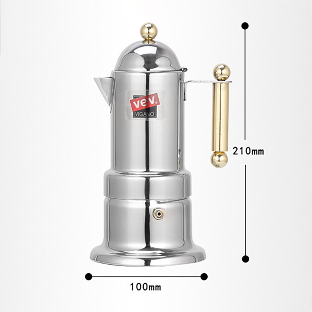 Hete Koffie Pot Roestvrij Staal Italiaanse Moka Espresso Maker Percolators Pot Koffie Extractor