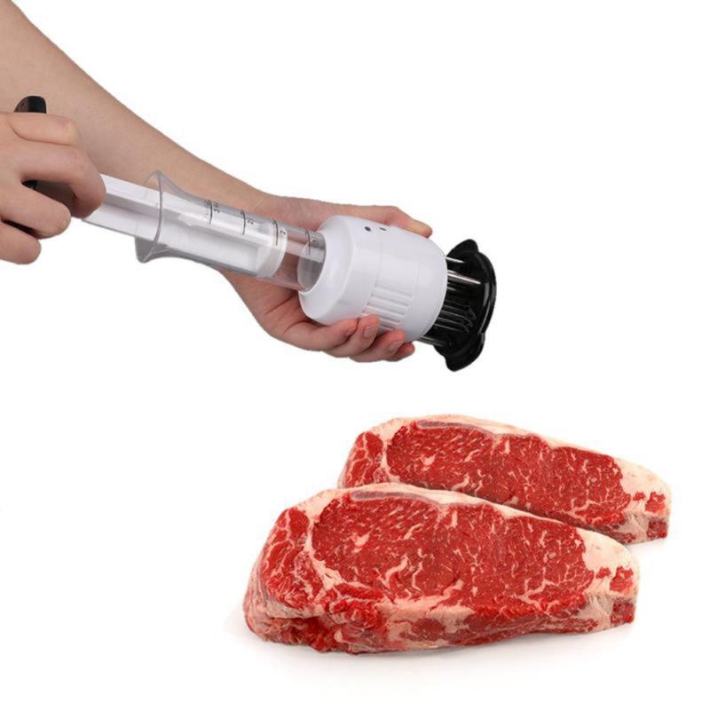 Stainless Steel Meat Tenderizer Needle Beef Marinade Injection Seasoning Injection Type Pine Meat NeedleKitchen Tool