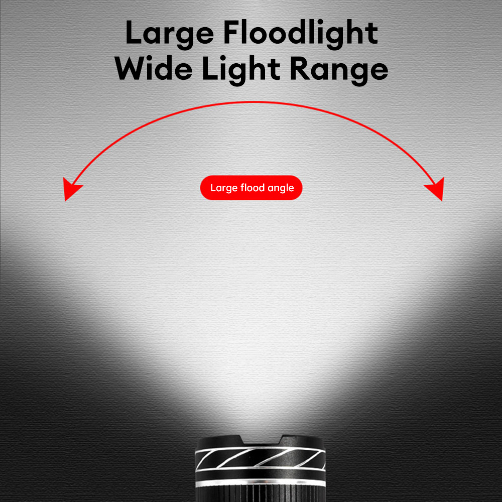 Juego de luces LED para bicicleta, faro recargable por USB, linterna frontal con zoom, resistente al agua, 1000 lúmenes