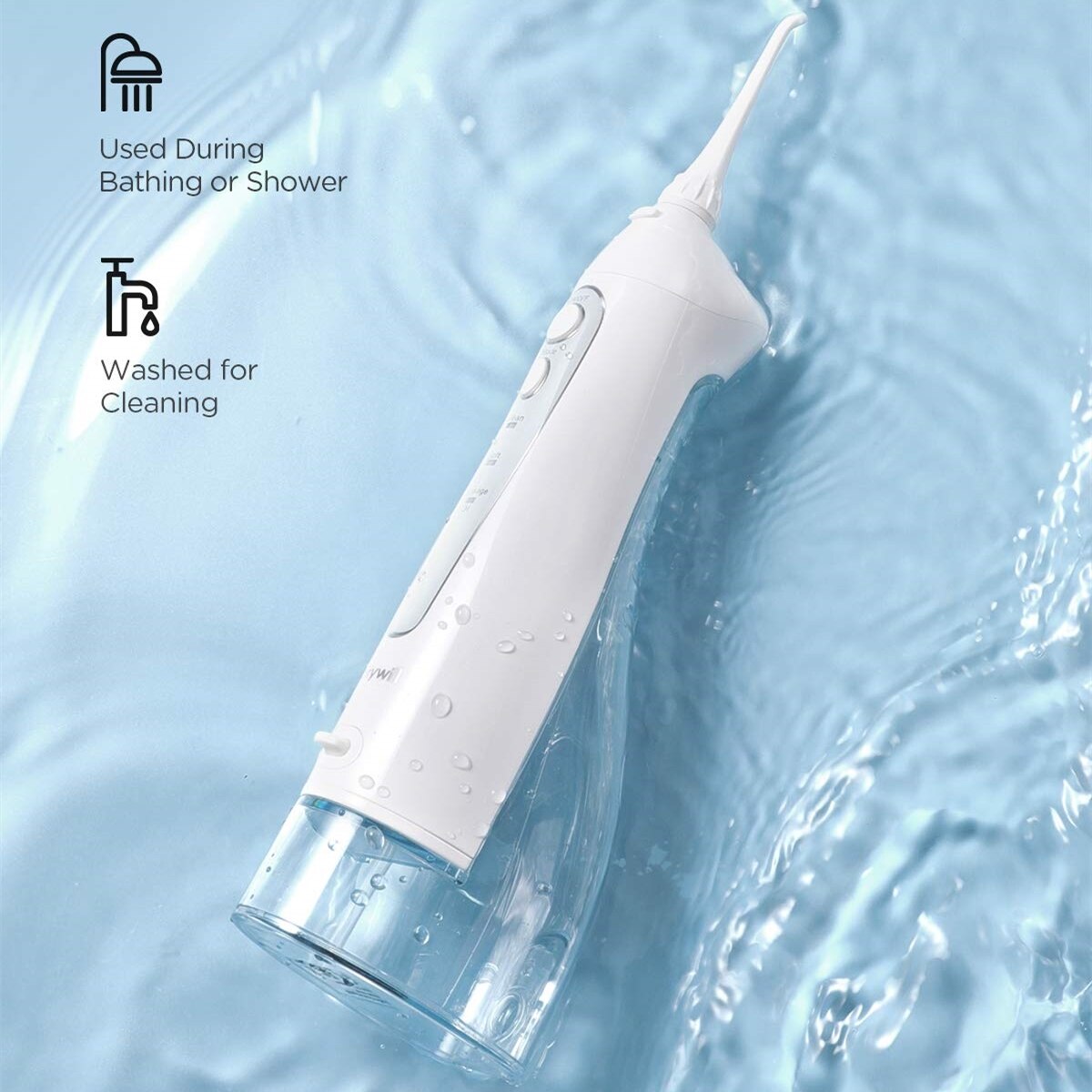 Fairywill irrigator oral para dentes 300ml recarregável água flossers dental portátil 3 modos tanque de água à prova dwaterproof água dentes mais limpo