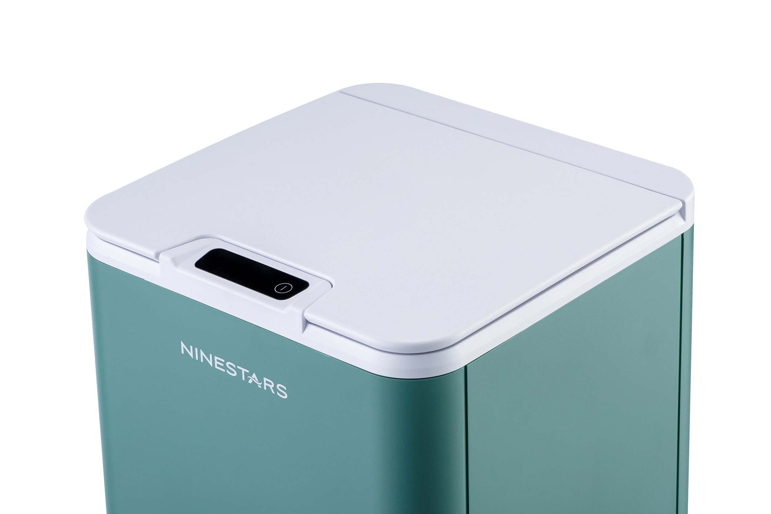 Ninestars 10L automatic trash can plastic waste bin: green