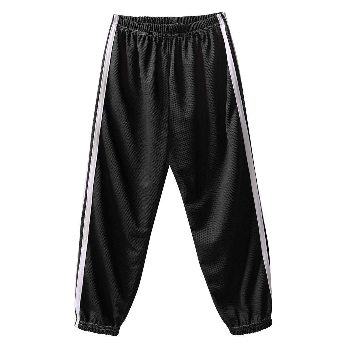 Kinderen Meisjes Jongens Running Broek Anti-Mug Ademend Sport Broek Kinderen Lange Bloeiers Harembroek Casual Broek Broek: Black / 140
