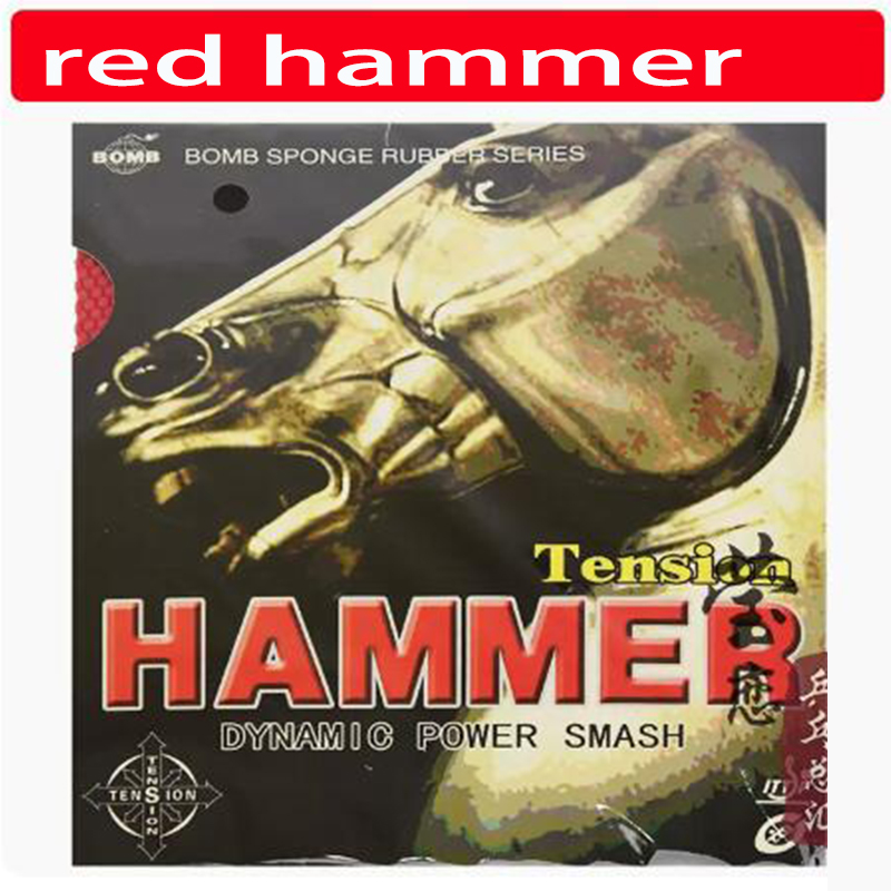 Oryginalna guma do tenisa stołowego Epoch HAMMER dynamic power smash rakiety do tenisa stołowego pryszcze sporty rakietowe: Czerwony