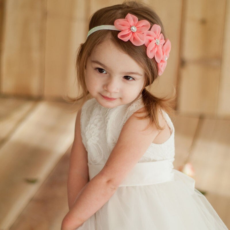 Flores Headbands Do Bebê Para Meninas Infantil Elástico Banda de Cabeça Turbante Crianças dos miúdos Do Bebê Hairband Acessórios Para o Cabelo Do Bebê Haarband