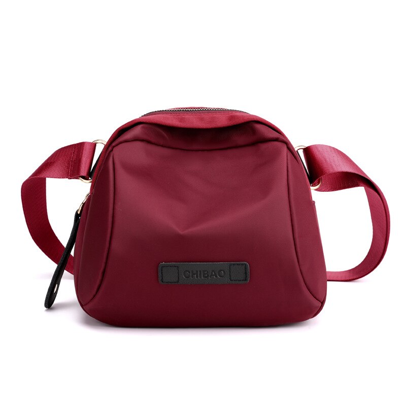 lässig Frauen Schulter Tasche Damen Geldbörse und Handtaschen Weibliche Bote Tasche Nylon Mädchen Reise umhängetaschen Bolsos: Burgund