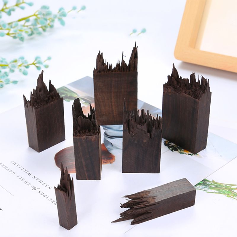 Epoxy Resin Craft Material Ebony Art Making DIY Stamp Jewelry Making Necklace Pendant Landscape Decoration Natural Wood