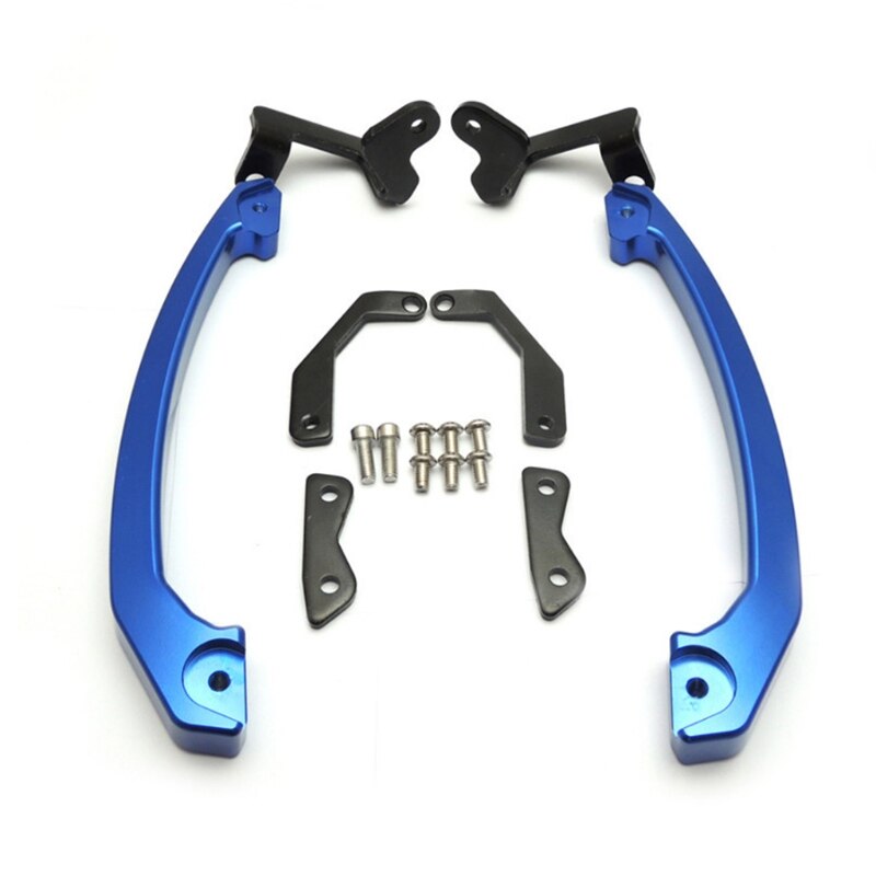 Motorcycle Tail Pillion Passenger Rear Seat Handle Armrest Bars Compatible with Yamaha-MT07 FZ07