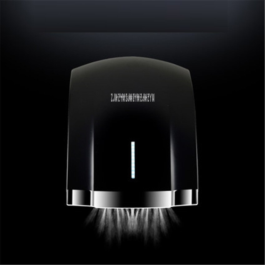 A904 Fully Automatic Induction Hotel Home Bathroom Hand Dryer 1800W power and Cold Hand Drying Machine 220V White/gold: Black