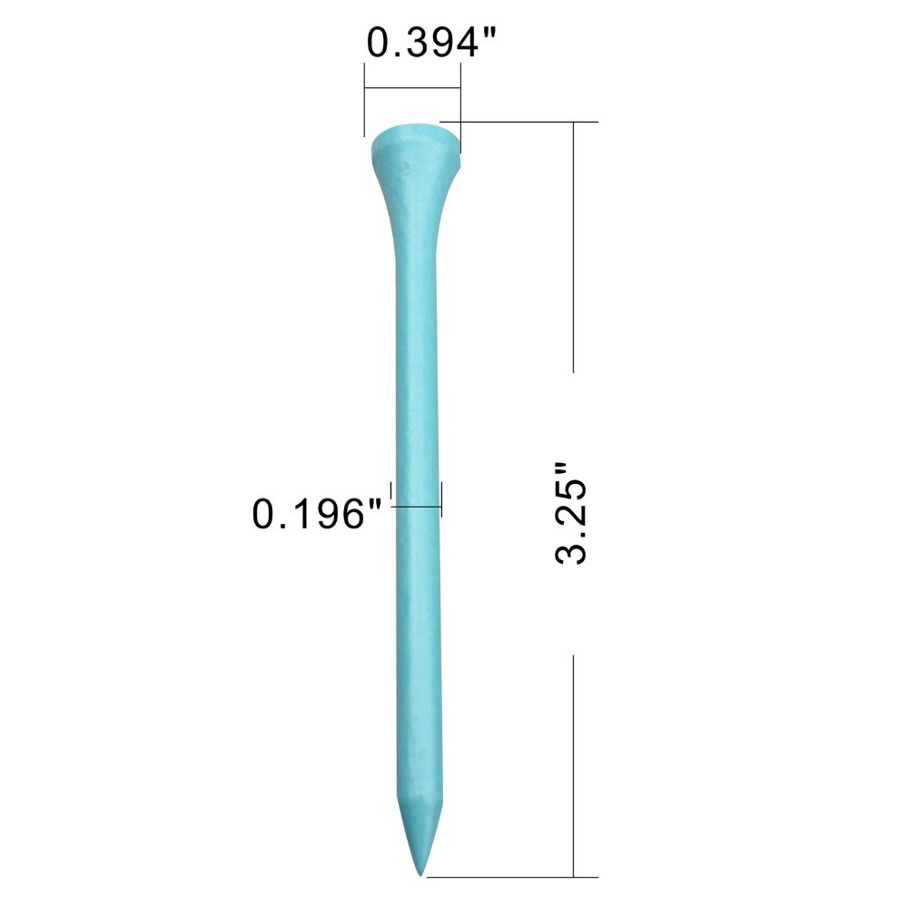 Crestgolf 3-1/4 Inch Bamboe Golf Tees 83Mm Professionele Golf Bamboe Tees 100 Stks/pak Verschillende Kleuren Voor Uw keuze