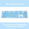 104keys Abs Keycap Set Backlit Type Keycaps For Mechanical Keyboard Teclado Mecanico De Tecla Cerrada Exquisitely Plate: BU