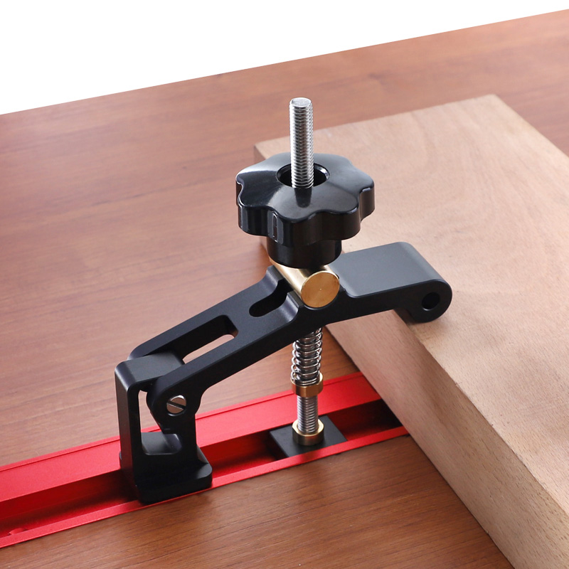 T Track Clamp Adjustable Hold Down Clamp for Standard T-Slot Router Table Saw Woodworking Bench Accessories