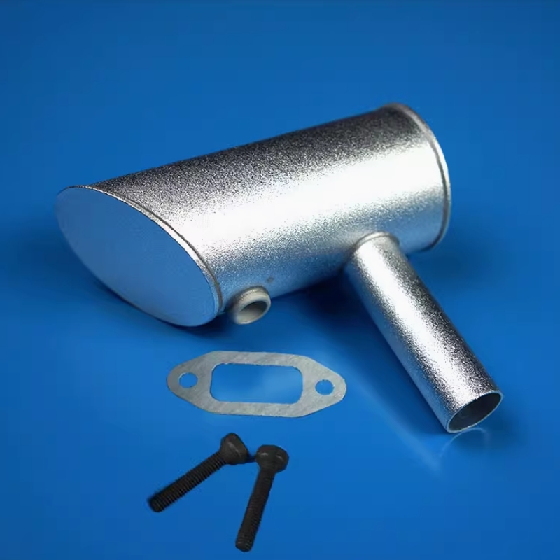 Original DLE 40cc Single Double Hole Exhaust Muffler for DLE40 Gas Engine