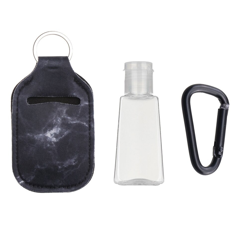 3 stk/sæt 30ml håndsprit flaske mini bærbar rejse silikone desinficer gel flasker genopfyldelige flasker med nøglering holder: Sæt 15