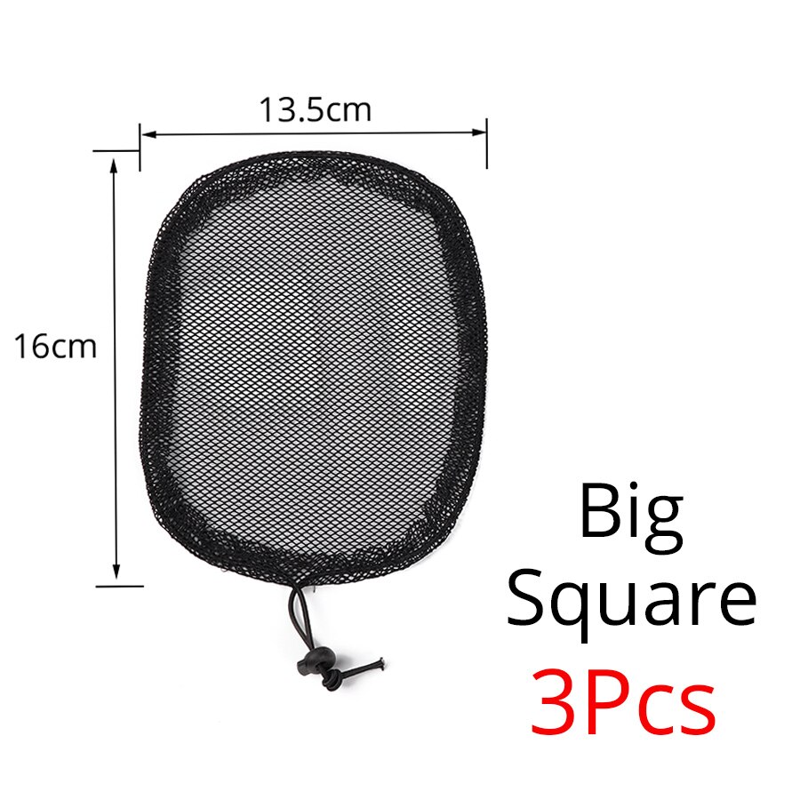 Black Weaving Net Cap With Adjustable Strap Hair Net For Making Ponytail And Hair Buns Adjustable Strap Hair Net Weaving Wig Cap: Big Square 3pcs