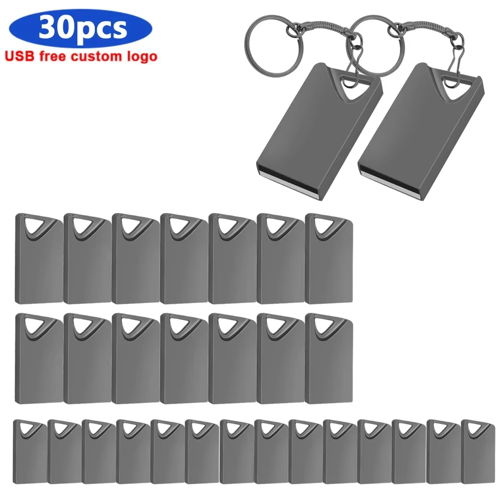 30 teile/los Individuelles Logo USB-Stock Kuli Antrieb USB 2,0-Stock 64GB 32GB 16GB Blitz-Speicher Stock 128GB U Disk für Fotografie: Rosa / 1GB
