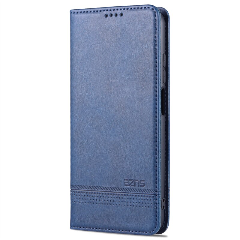 A02S Etui SM-A025F/DS Etui do Samsung Galaxy A02S A03S A02 S A 03 S A 03 S okładka książki stojak portfel gniazdo kart kabura Coque torba: A03S (Europe) / Niebieski