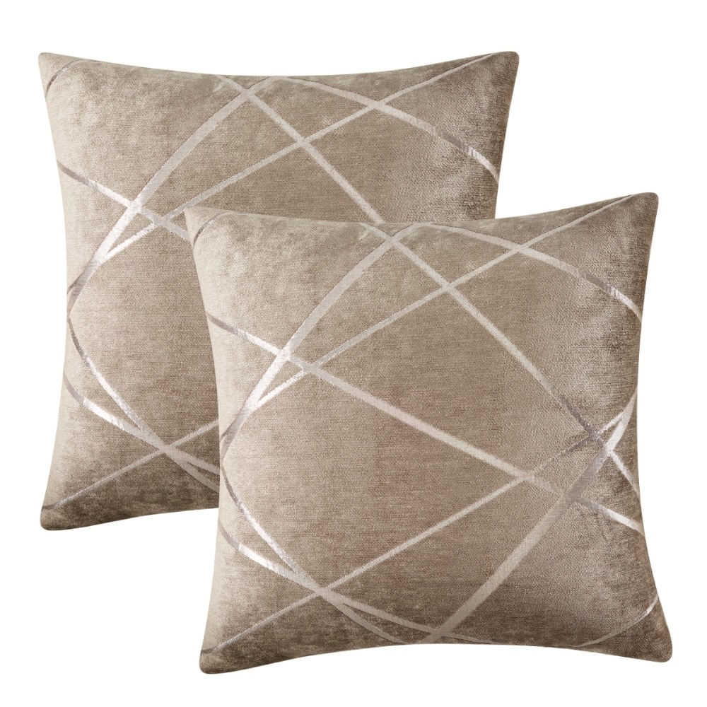 2 pakker med dekorative sofapuder dækker geometriske jacquardpuder hjemmeindretning kaste pude csase 45*45cm/50*50cm