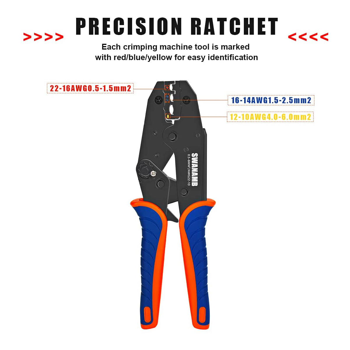 Ring Ratel Set Draad Terminals Krimptang Set, Geïsoleerde Ratel C... – Grandado