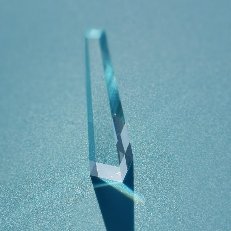 36.5*3*5mm prisma quadrangular experimento óptico de luz guia coluna de vidro óptico k9 material