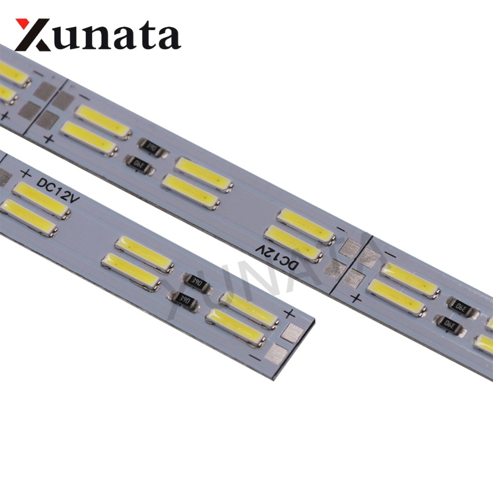 Korea Chip SMD 8520/7020/5630 LED Streifen Licht Zweireihig 120 leds/m fest Bar 25cm 50cm cool Weiß Führte Harte Streifen