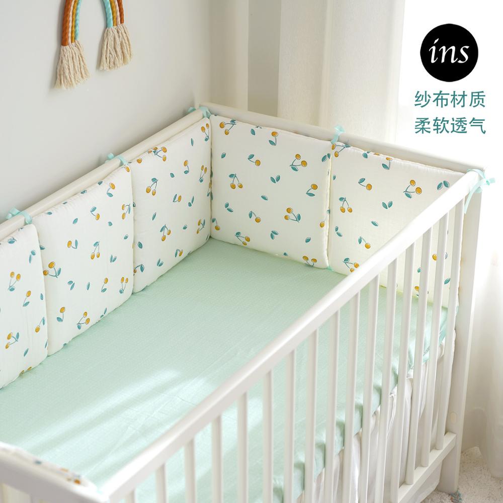 Baby Zimmer Dekor 6 stücke Stoßstangen einstellen Schutz Gedruckt Ebene Zoo Kissen Für Neugeborene in sterben Krippe Dinge Für Baby 30*30cm Bett Stoßfänger