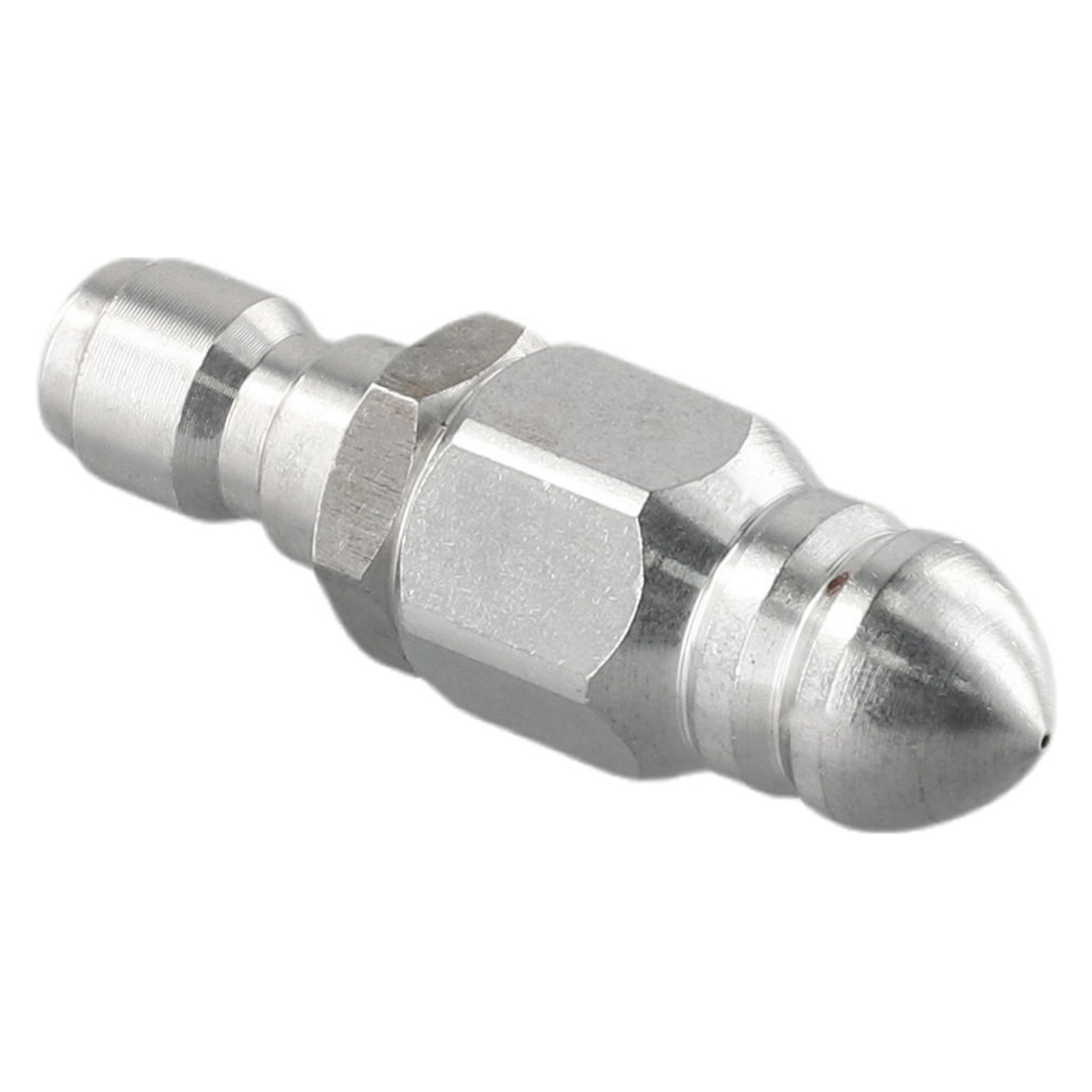 1 Front 6 Back Nozzle 1/4 inches 1/4\'\' Drain Hose Stainless Steel Wear Resistance 1/4inch Accessory Replacement